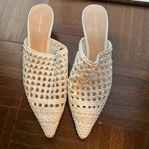 kitten heel zara white shoes